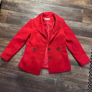 Red coat size small petite